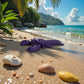 Cute Lobster Silk Midnight Purple - Side