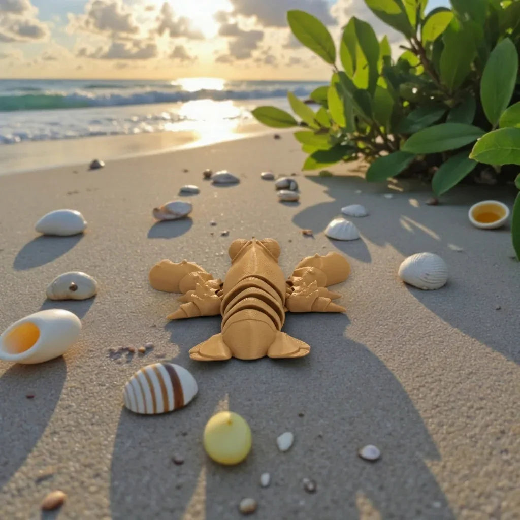 Cute Lobster Wood - Back