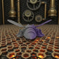 Cyber Bee Silk Midnight Purple - Back