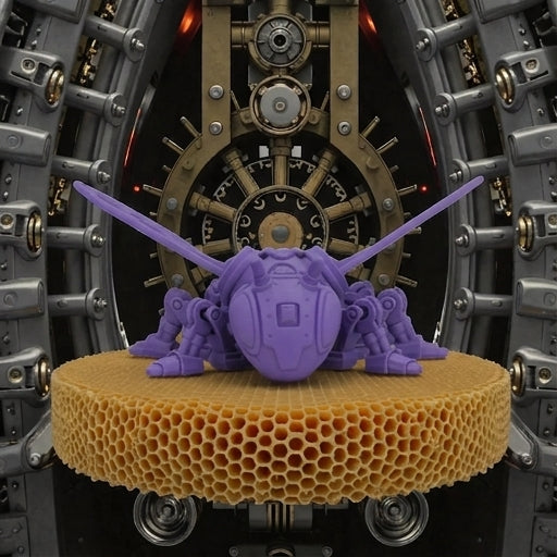 Cyber Bee Silk Starling Purple - Front