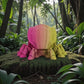 Cyber Crab Silk Pink Yellow - Back