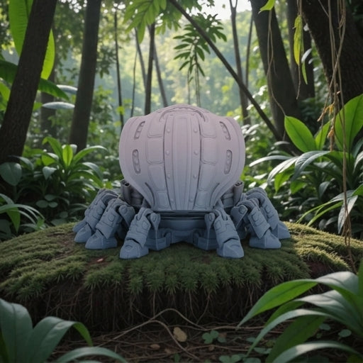 Cyber Crab Silk Rainbow - Back