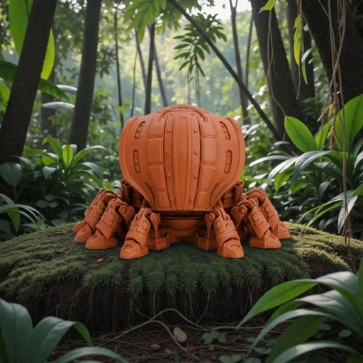 Cyber Crab Silk Red Copper - Back