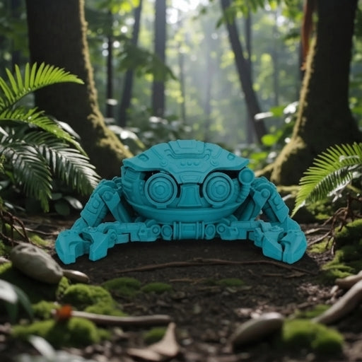 Cyber Crab Silk Sapphire Forest - Front
