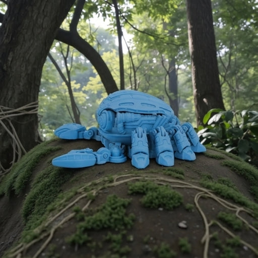 Cyber Crab Silk Sapphire Forest - Side