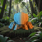 Cyber Crab Silk Tropical Sunset - Back