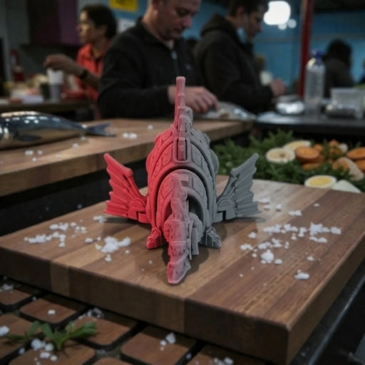 Cyber Fish Silk Smokey Wine - Back