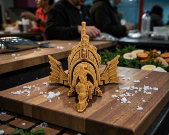 Cyber Fish Wood - Back