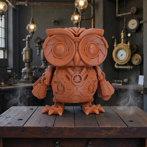 Cyber Owl Silk Red Copper - Front
