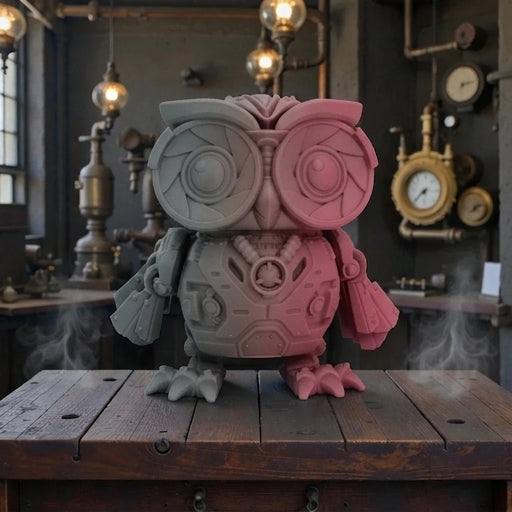 Cyber Owl Silk Smokey Wine - Front