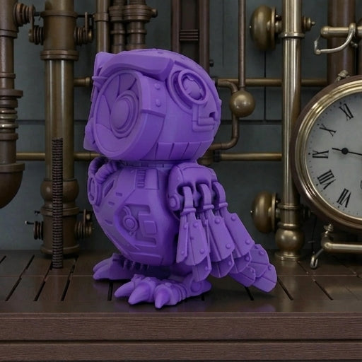 Cyber Owl Silk Starling Purple - Side