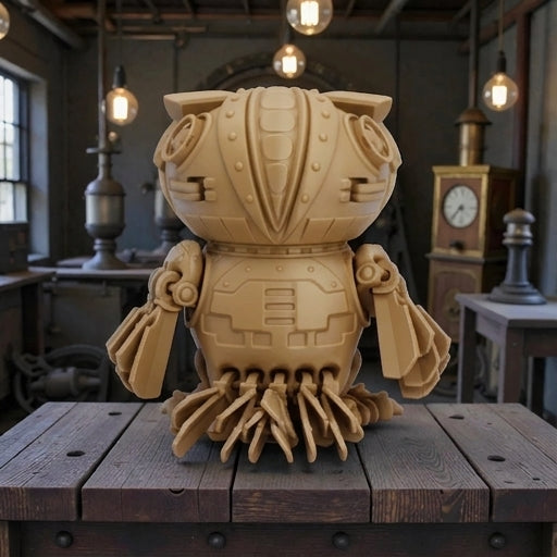 Cyber Owl Wood - Back