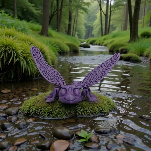Dragonfly Silk Midnight Purple - Front