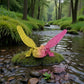 Dragonfly Silk Pink Yellow - Front