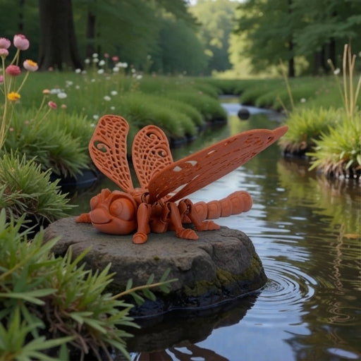 Dragonfly Silk Red Copper - Side