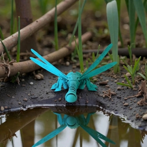Dragonfly Silk Sapphire Forest - Back