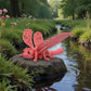Dragonfly Silk Teal Orange Red - Side
