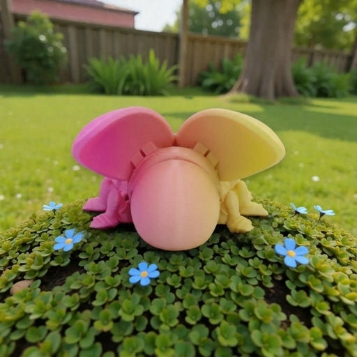 Firefly Silk Pink Yellow - Back