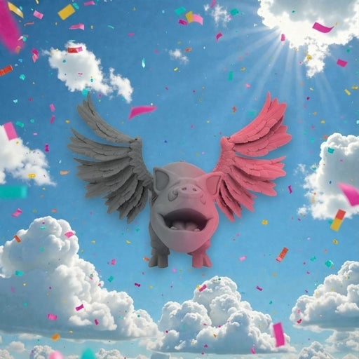 Flying Pig Silk Smokey Wine - Front