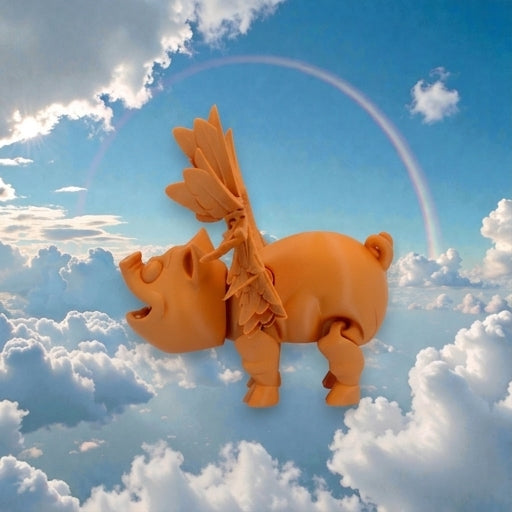 Flying Pig Silk Tropical Sunset - Side
