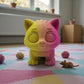 Ginger Cat Silk Pink Yellow - Front