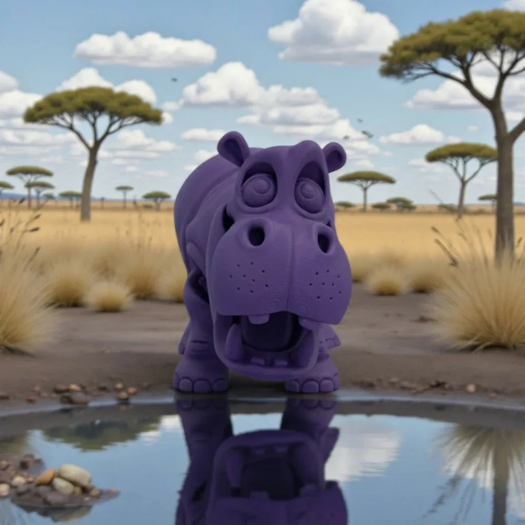 Hippo Silk Midnight Purple - Front