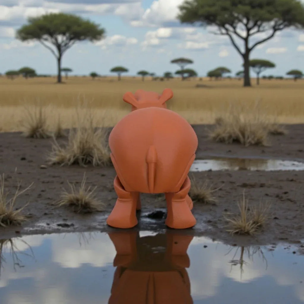 Hippo Silk Red Copper - Back