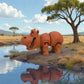Hippo Silk Red Copper - Side