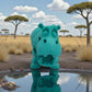 Hippo Silk Sapphire Forest - Front