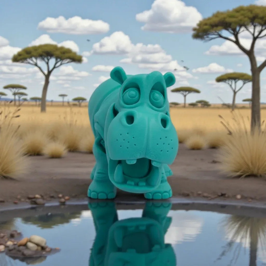 Hippo Silk Sapphire Forest - Front