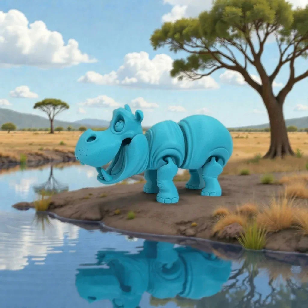 Hippo Silk Sapphire Forest - Side