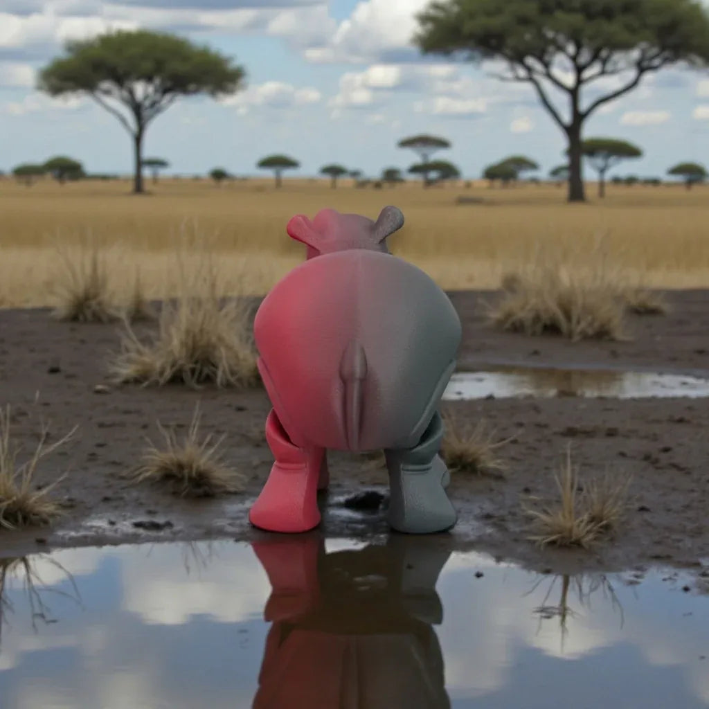 Hippo Silk Smokey Wine - Back