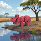 Hippo Silk Smokey Wine - Side