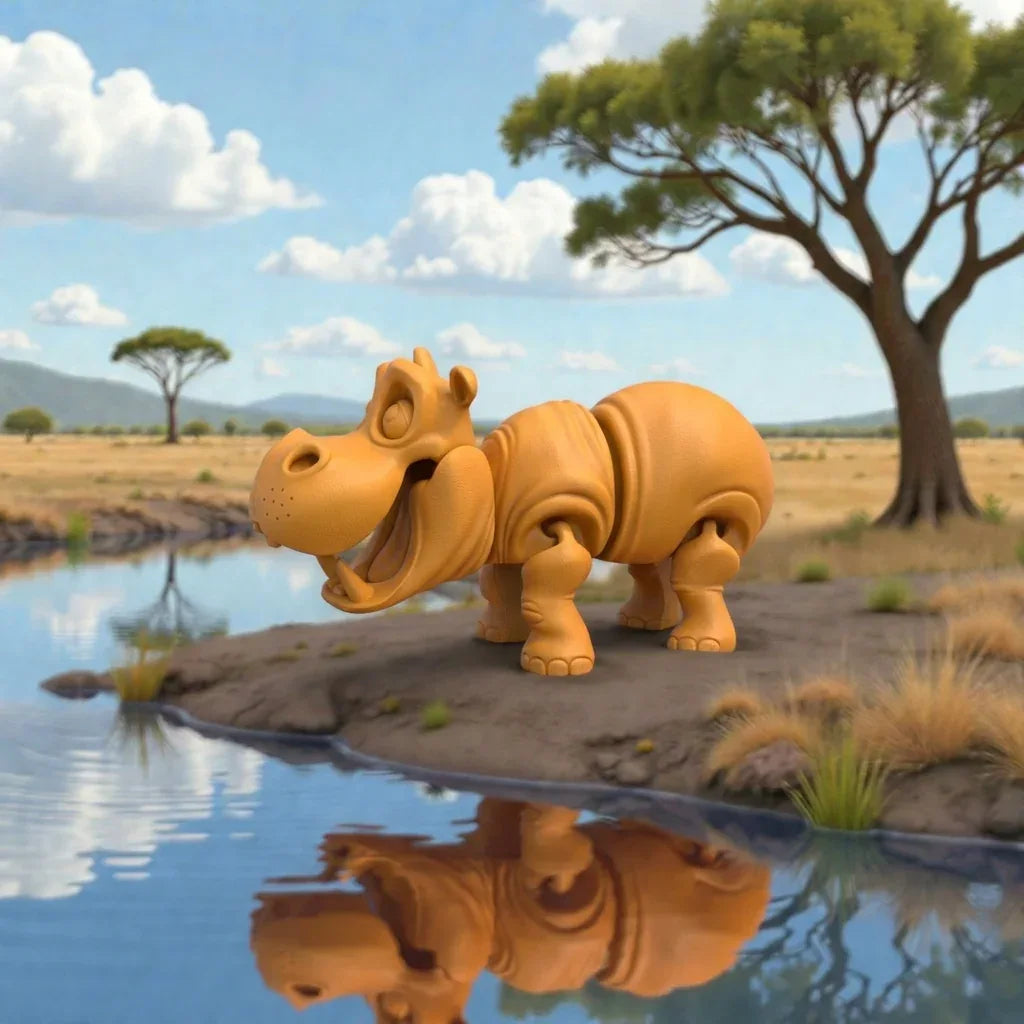 Hippo Silk Tropical Sunset - Side