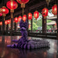 Imperial Dragon Silk Midnight Purple - Back
