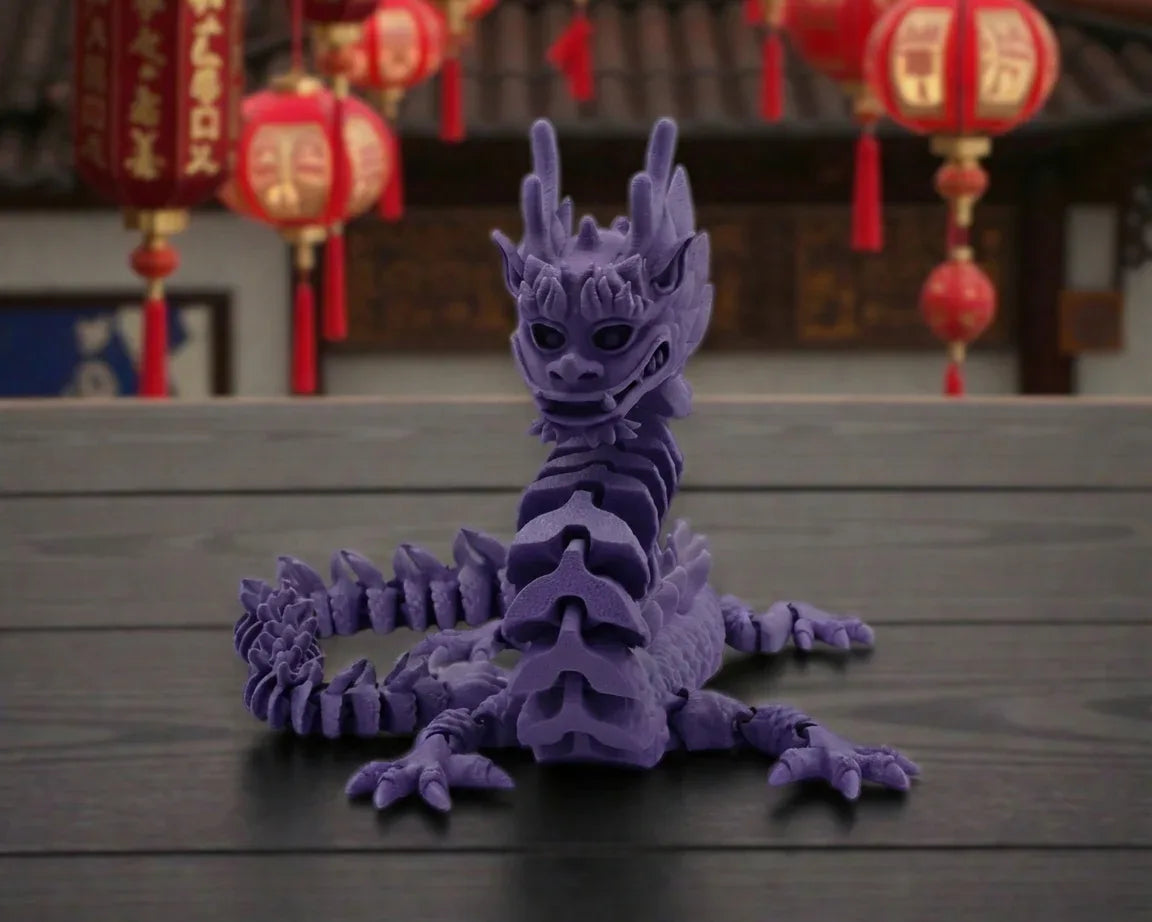 Imperial Dragon Silk Midnight Purple - Front