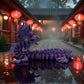 Imperial Dragon Silk Midnight Purple - Side