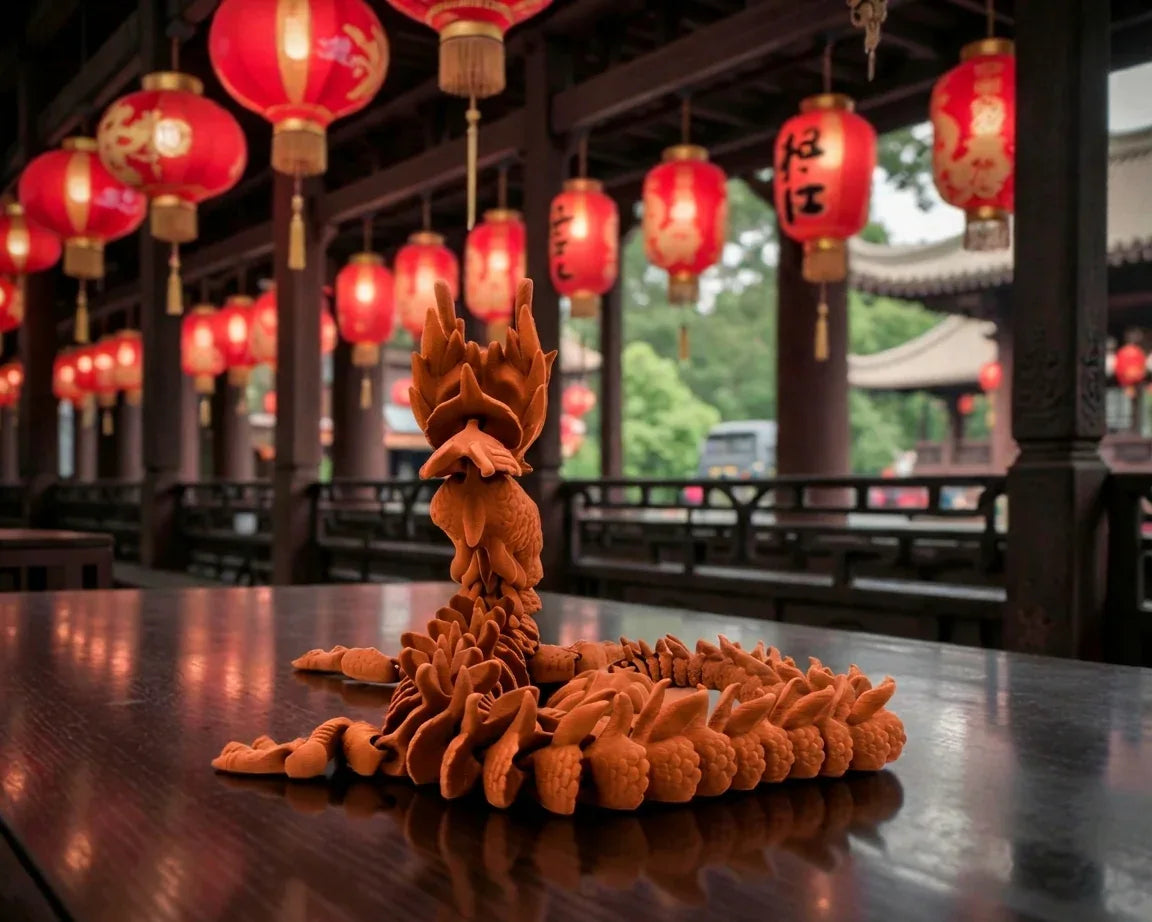 Imperial Dragon Silk Red Copper - Back