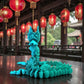 Imperial Dragon Silk Sapphire Forest - Back