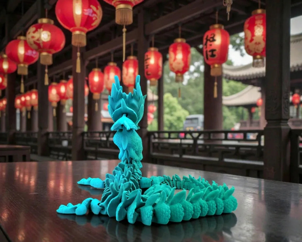 Imperial Dragon Silk Sapphire Forest - Back