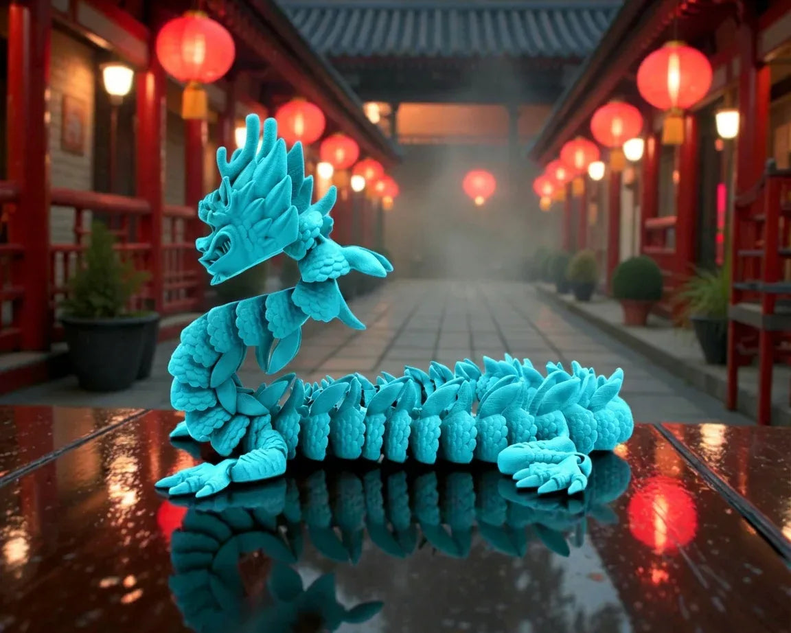 Imperial Dragon Silk Sapphire Forest - Side