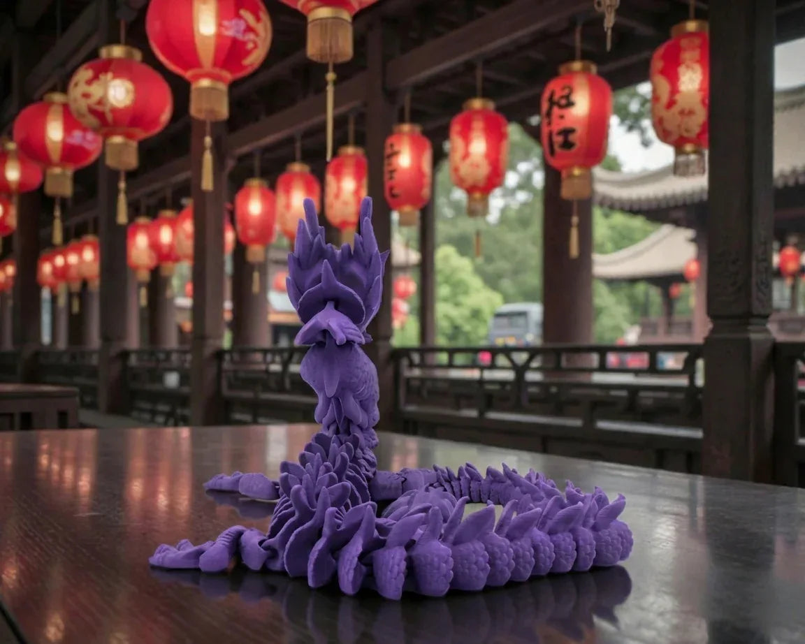 Imperial Dragon Silk Starling Purple - Back
