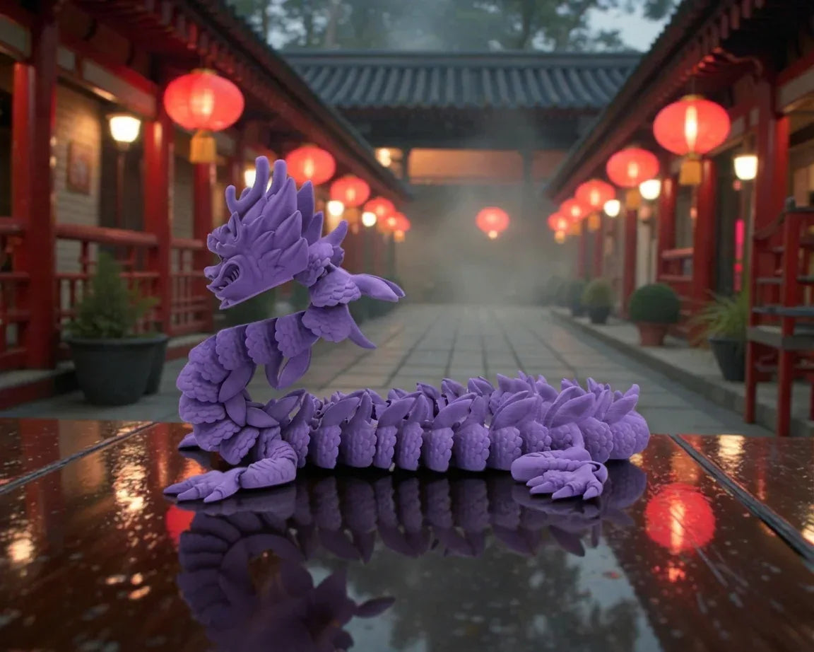 Imperial Dragon Silk Starling Purple - Side