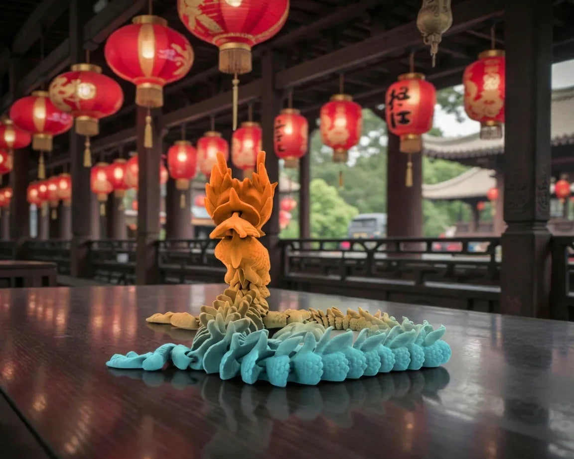 Imperial Dragon Silk Tropical Sunset - Back