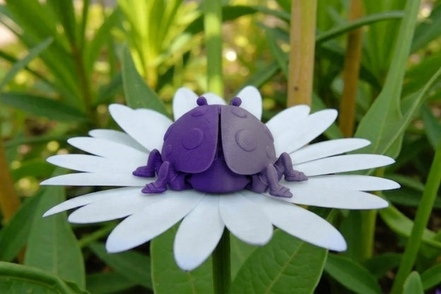 Ladybug Silk Midnight Purple - Back