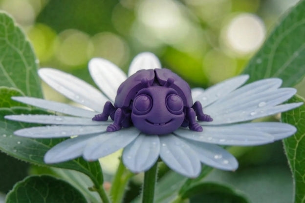 Ladybug Silk Midnight Purple - Front