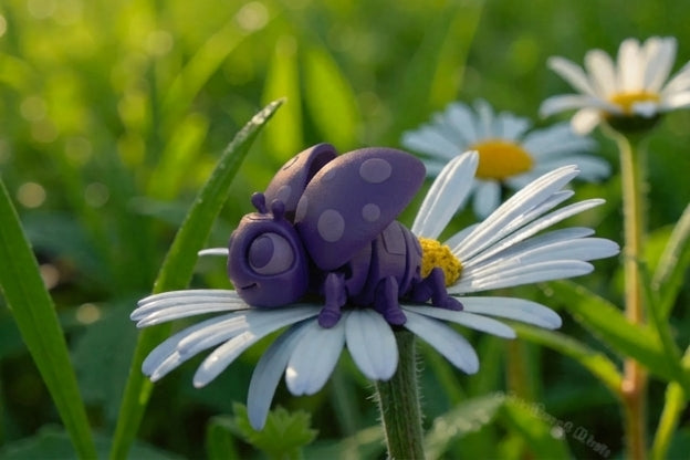 Ladybug Silk Midnight Purple - Side