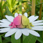 Ladybug Silk Pink Yellow - Back