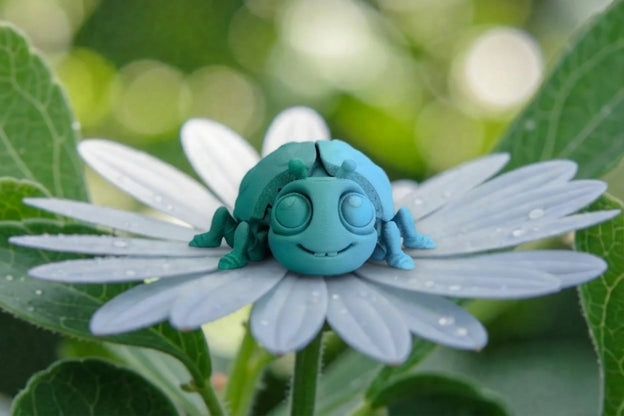 Ladybug Silk Sapphire Forest - Front
