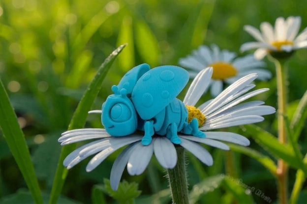 Ladybug Silk Sapphire Forest - Side